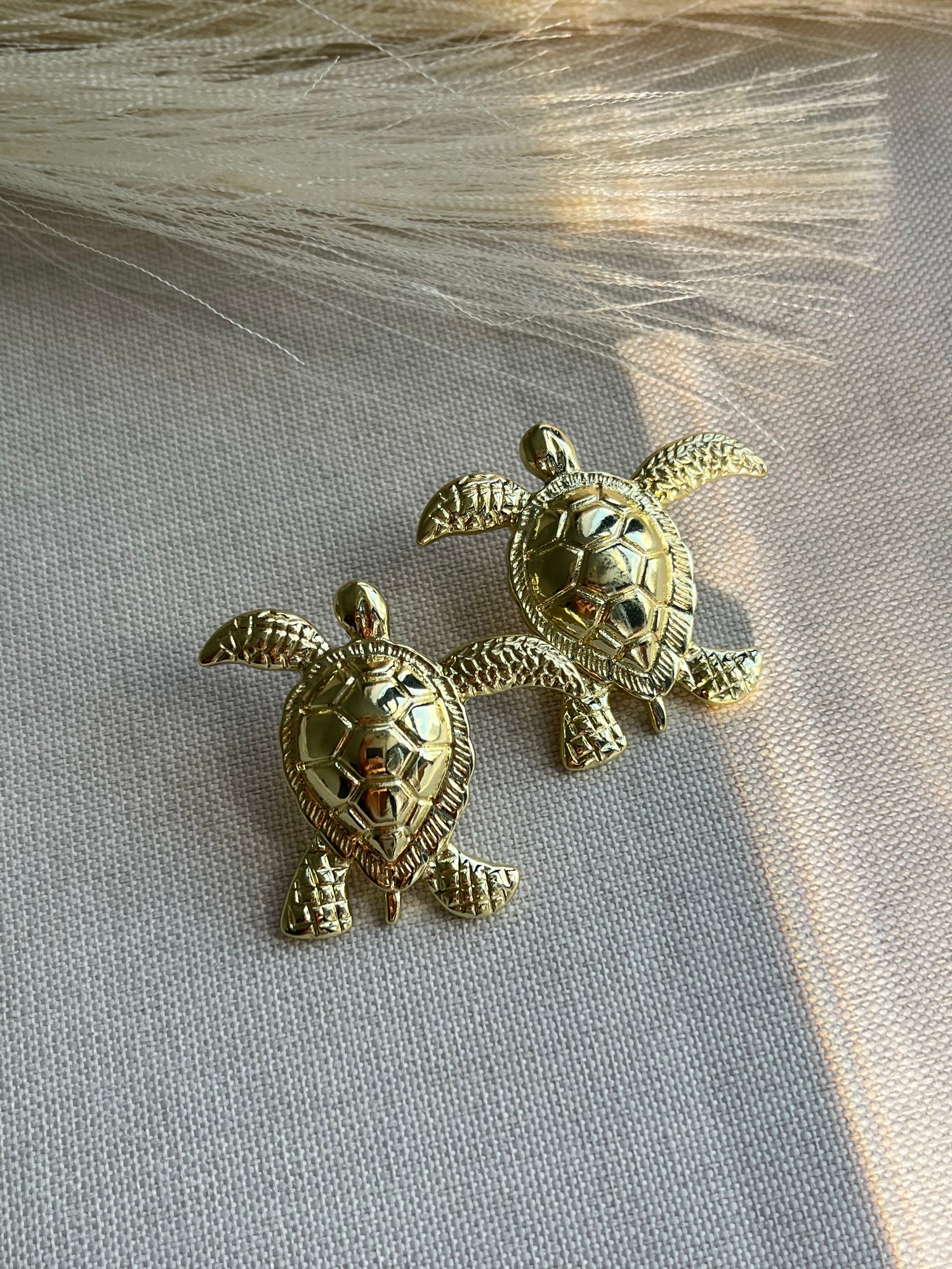 Tiny Gold Sea Turtle Studs – Perfect for Everyday Wear